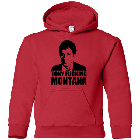 Sweatshirts Red / YS Tony Fucking Montana Youth Hoodie