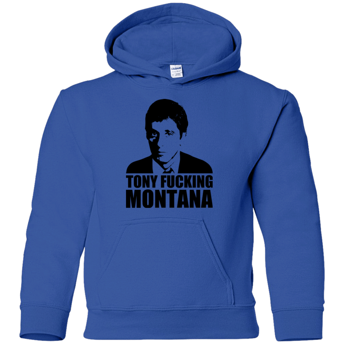 Sweatshirts Royal / YS Tony Fucking Montana Youth Hoodie