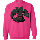 Sweatshirts Heliconia / S Toothless Feed Me Crewneck Sweatshirt