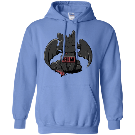 Sweatshirts Carolina Blue / S Toothless Feed Me Pullover Hoodie