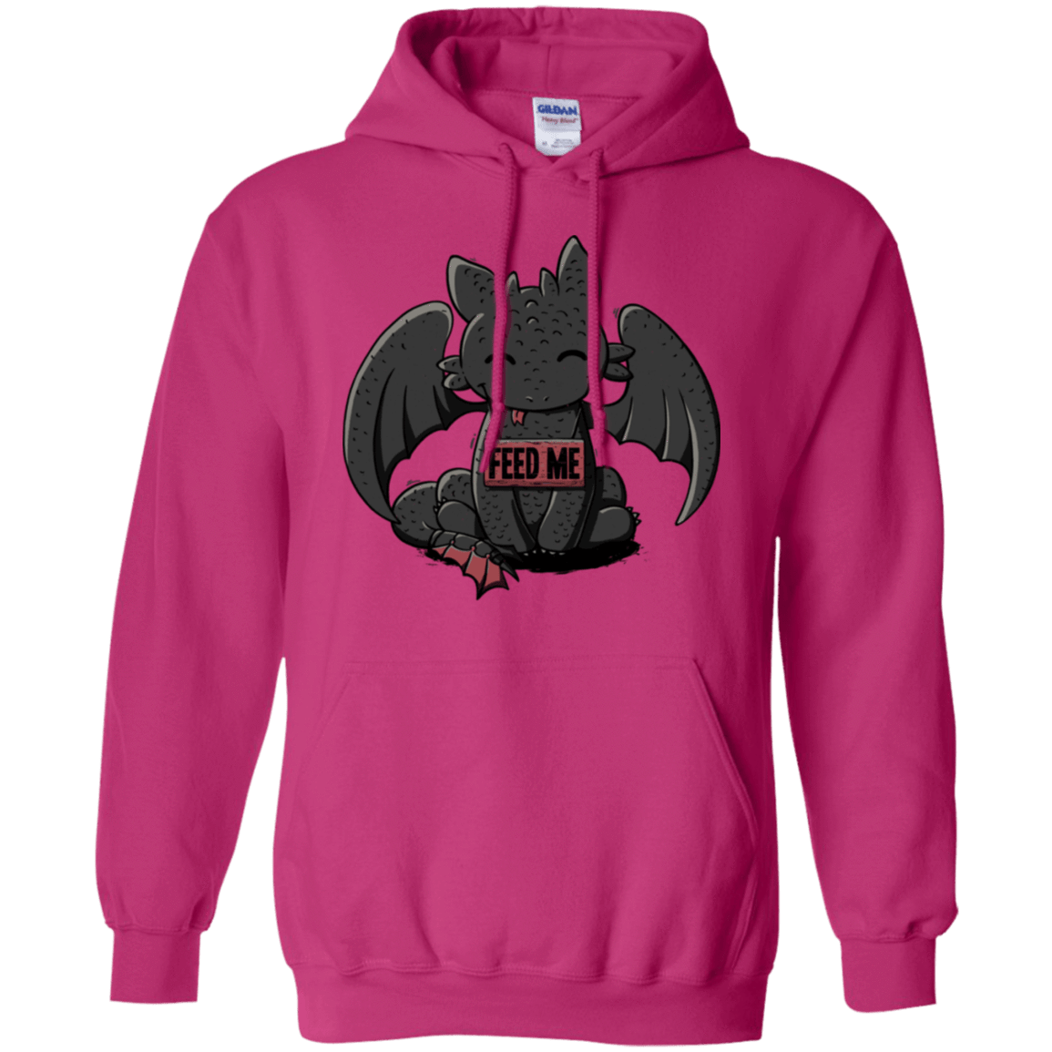 Sweatshirts Heliconia / S Toothless Feed Me Pullover Hoodie