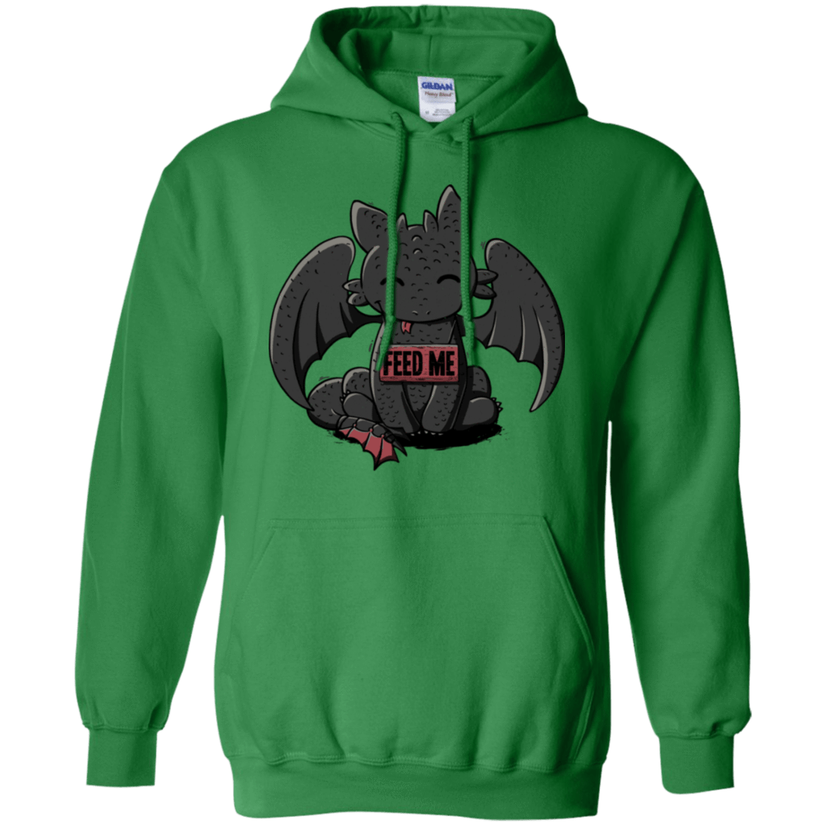 Sweatshirts Irish Green / S Toothless Feed Me Pullover Hoodie