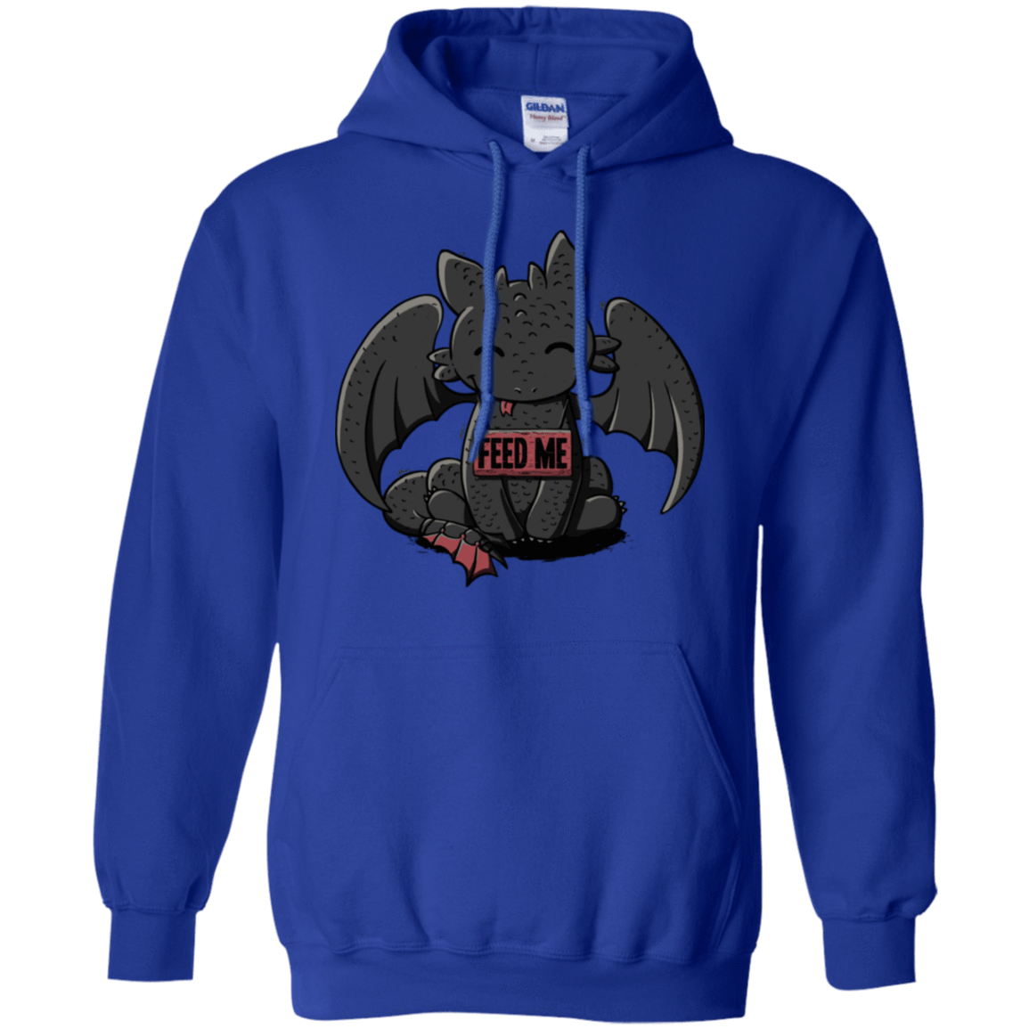 Sweatshirts Royal / S Toothless Feed Me Pullover Hoodie