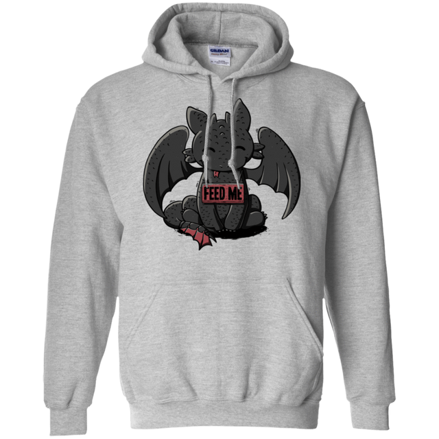 Sweatshirts Sport Grey / S Toothless Feed Me Pullover Hoodie