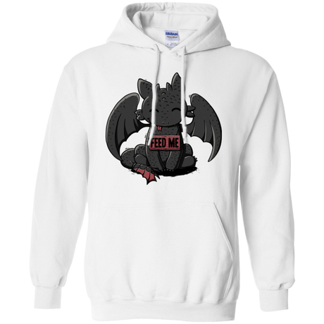 Sweatshirts White / S Toothless Feed Me Pullover Hoodie