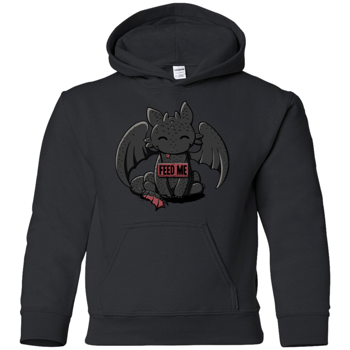 Sweatshirts Black / YS Toothless Feed Me Youth Hoodie