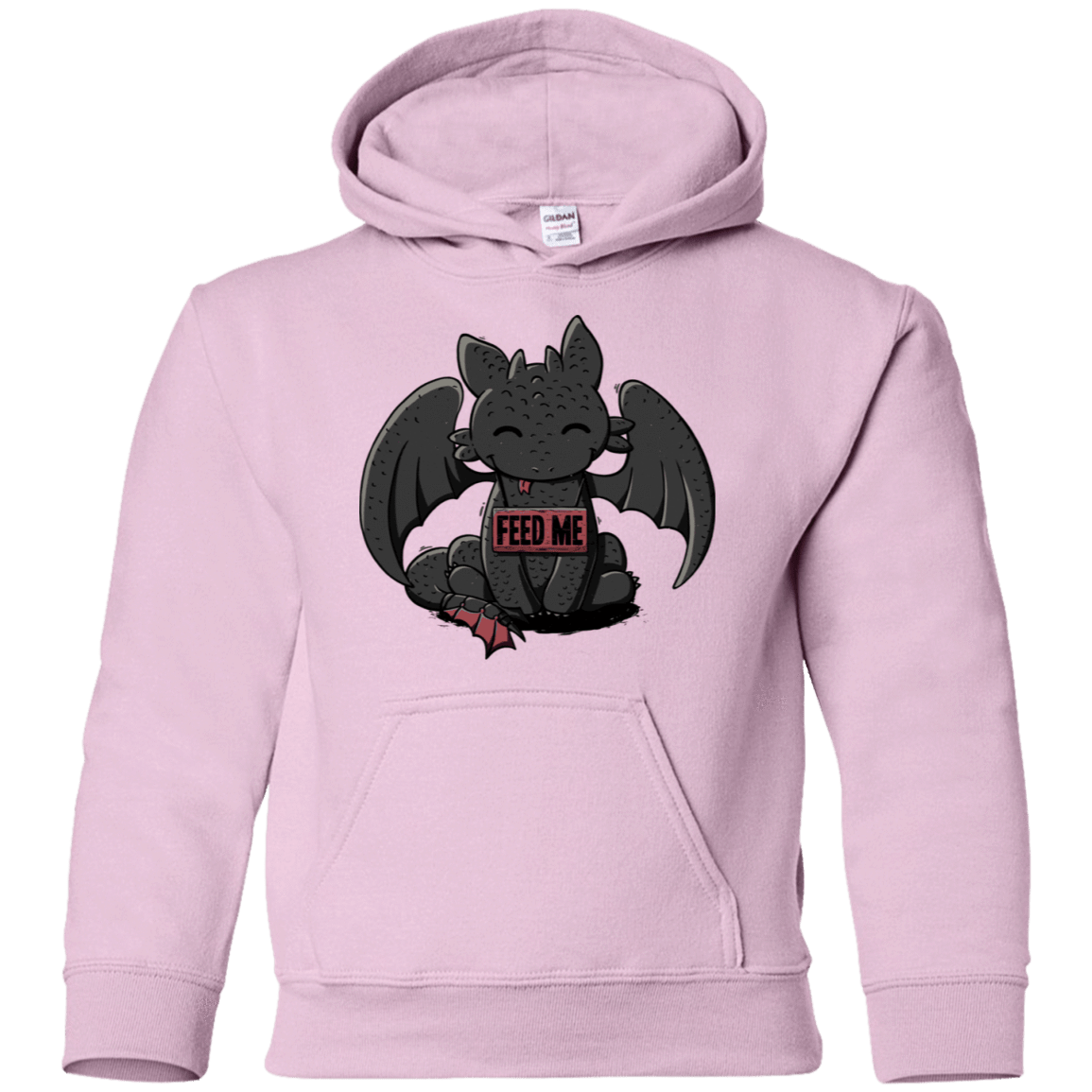 Sweatshirts Light Pink / YS Toothless Feed Me Youth Hoodie