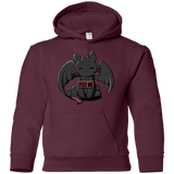 Sweatshirts Maroon / YS Toothless Feed Me Youth Hoodie