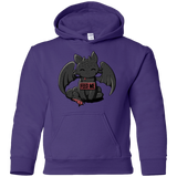 Sweatshirts Purple / YS Toothless Feed Me Youth Hoodie