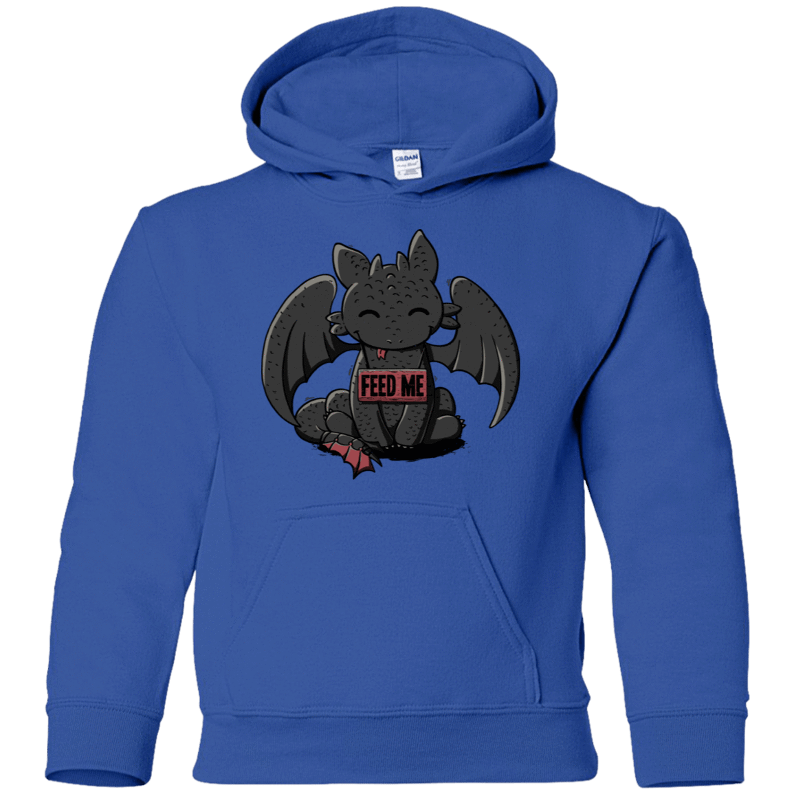 Sweatshirts Royal / YS Toothless Feed Me Youth Hoodie