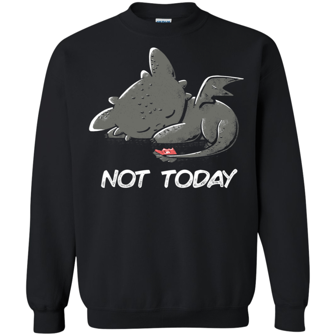 Sweatshirts Black / S Toothless Not Today Crewneck Sweatshirt