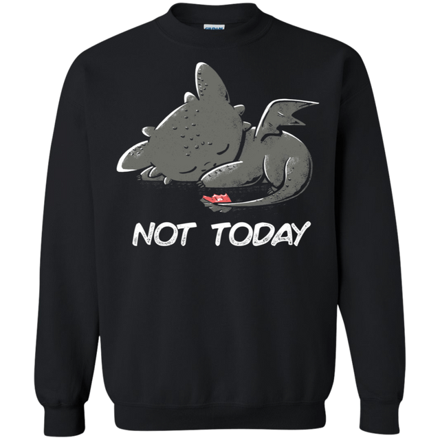 Sweatshirts Black / S Toothless Not Today Crewneck Sweatshirt