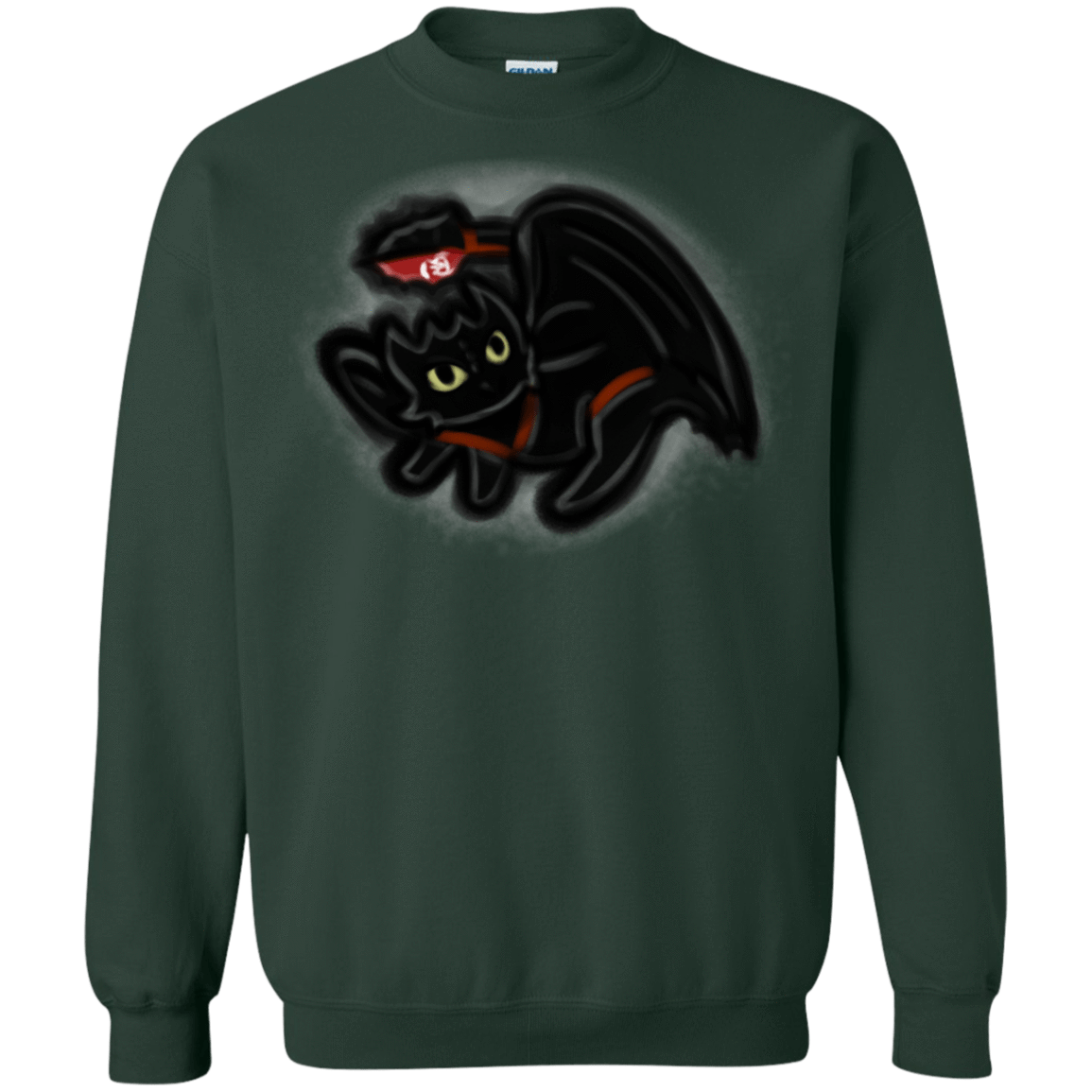 Sweatshirts Forest Green / S Toothless Simba Crewneck Sweatshirt