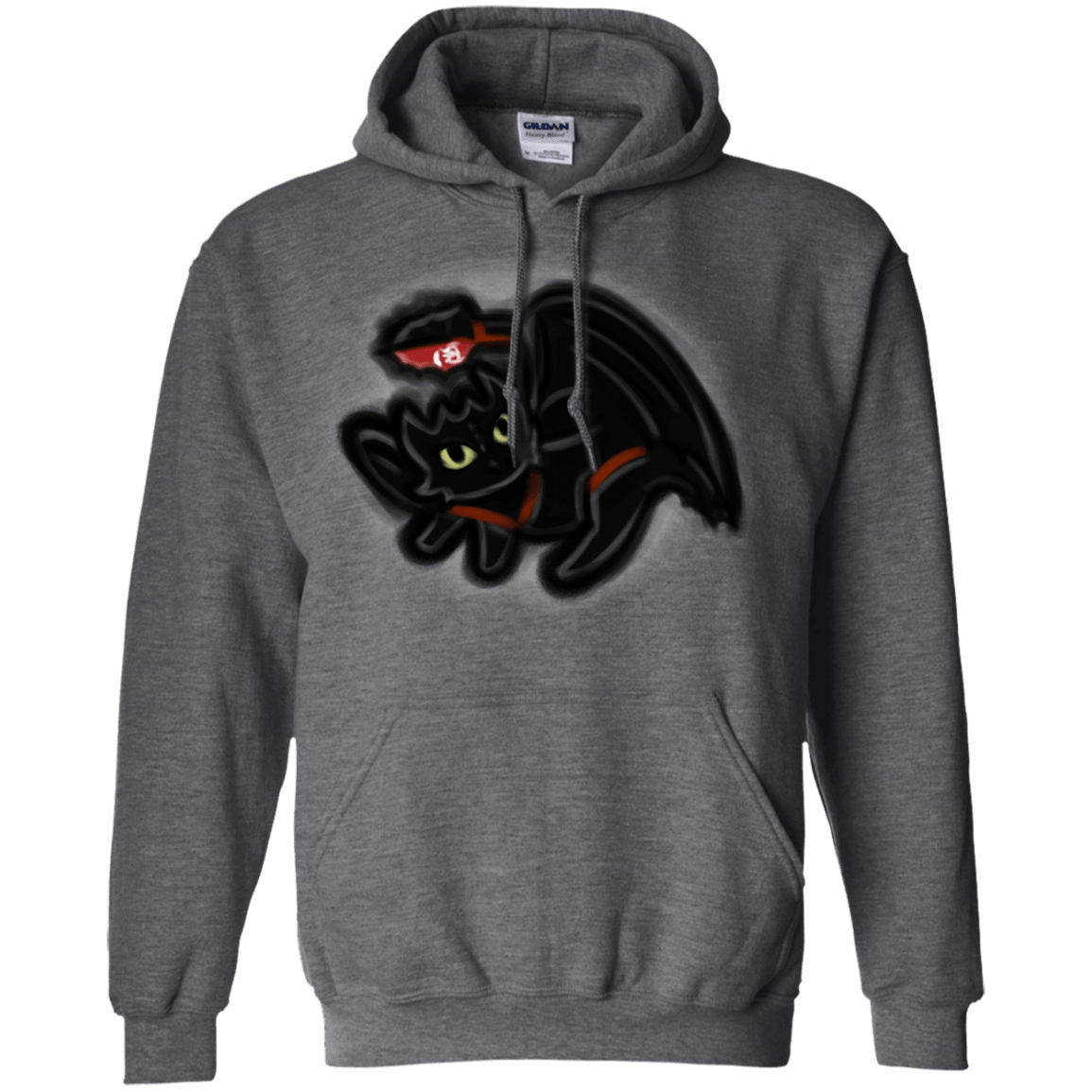 Sweatshirts Dark Heather / S Toothless Simba Pullover Hoodie