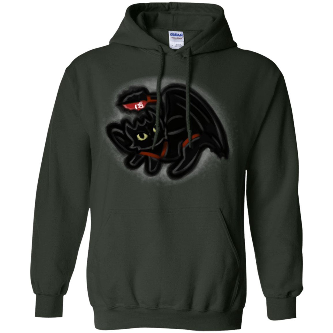 Sweatshirts Forest Green / S Toothless Simba Pullover Hoodie