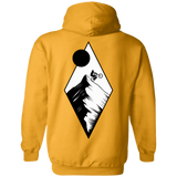 Sweatshirts Gold / S Top Of The Mountain Ride Back Print Pullover Hoodie