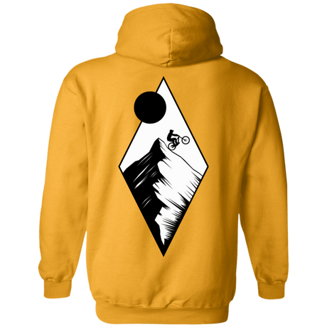 Sweatshirts Gold / S Top Of The Mountain Ride Back Print Pullover Hoodie