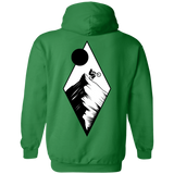 Sweatshirts Irish Green / S Top Of The Mountain Ride Back Print Pullover Hoodie