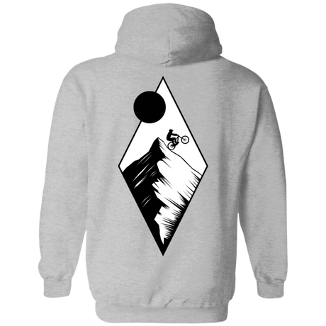 Sweatshirts Sport Grey / S Top Of The Mountain Ride Back Print Pullover Hoodie