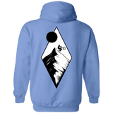 Sweatshirts Carolina Blue / S Top Of The Mountain Ride Printed On Back Pullover Hoodie