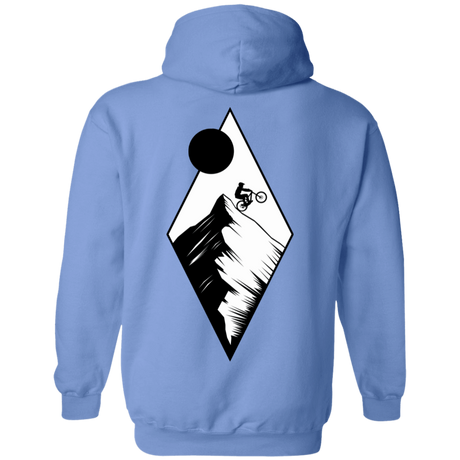 Sweatshirts Carolina Blue / S Top Of The Mountain Ride Printed On Back Pullover Hoodie