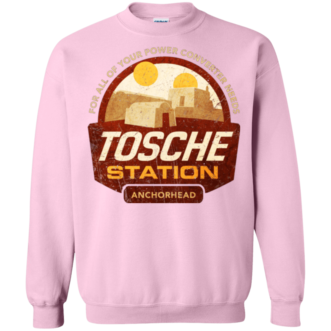 Sweatshirts Light Pink / Small Tosche Station Crewneck Sweatshirt