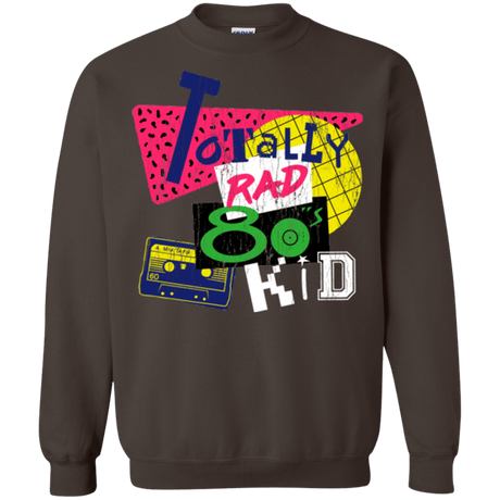 Sweatshirts Dark Chocolate / Small Totally Rad Crewneck Sweatshirt