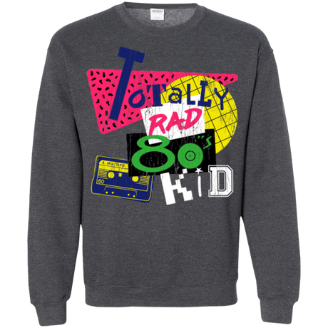 Sweatshirts Dark Heather / Small Totally Rad Crewneck Sweatshirt