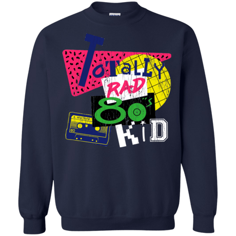 Sweatshirts Navy / Small Totally Rad Crewneck Sweatshirt