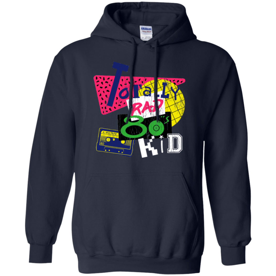 Sweatshirts Navy / Small Totally Rad Pullover Hoodie