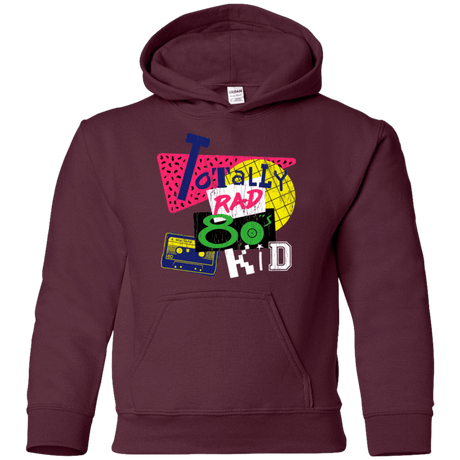Sweatshirts Maroon / YS Totally Rad Youth Hoodie