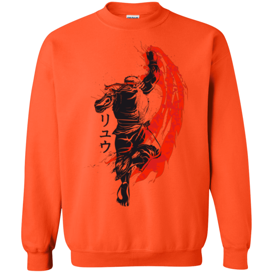 Sweatshirts Orange / Small Traditional Fighter Crewneck Sweatshirt
