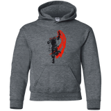 Sweatshirts Dark Heather / YS Traditional Fighter Youth Hoodie