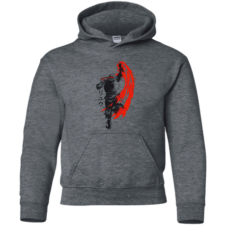 Sweatshirts Dark Heather / YS Traditional Fighter Youth Hoodie