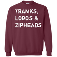 Sweatshirts Maroon / Small Tranks Lobos Zipheads Crewneck Sweatshirt