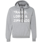 Sweatshirts Sport Grey / Small Tranks Lobos Zipheads Premium Fleece Hoodie