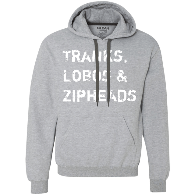 Sweatshirts Sport Grey / Small Tranks Lobos Zipheads Premium Fleece Hoodie