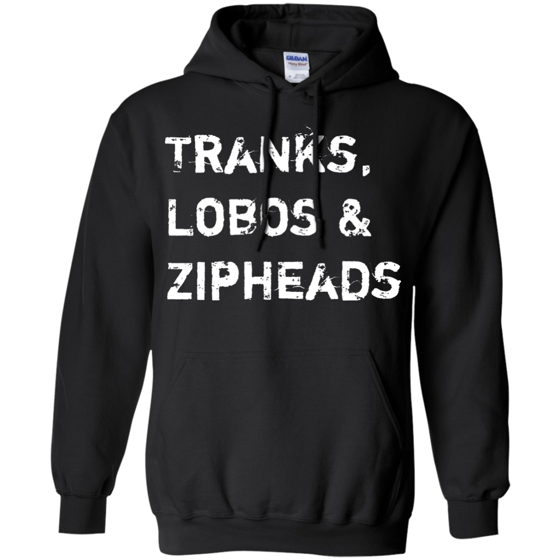 Sweatshirts Black / Small Tranks Lobos Zipheads Pullover Hoodie