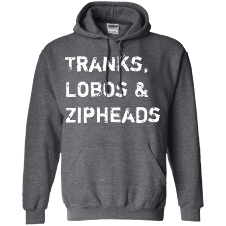 Sweatshirts Dark Heather / Small Tranks Lobos Zipheads Pullover Hoodie