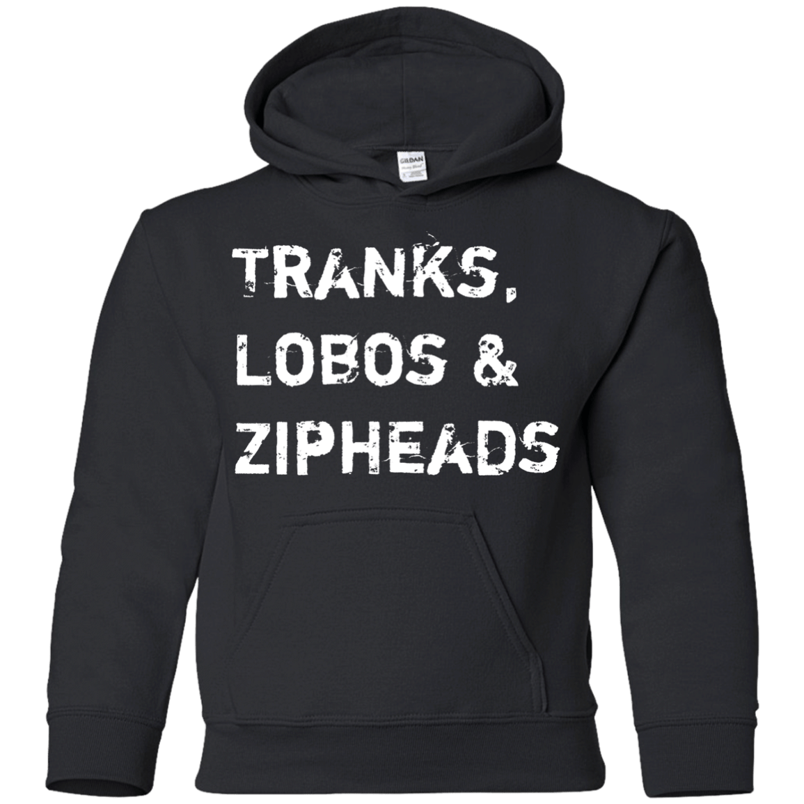 Sweatshirts Black / YS Tranks Lobos Zipheads Youth Hoodie