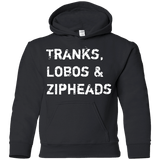 Sweatshirts Black / YS Tranks Lobos Zipheads Youth Hoodie