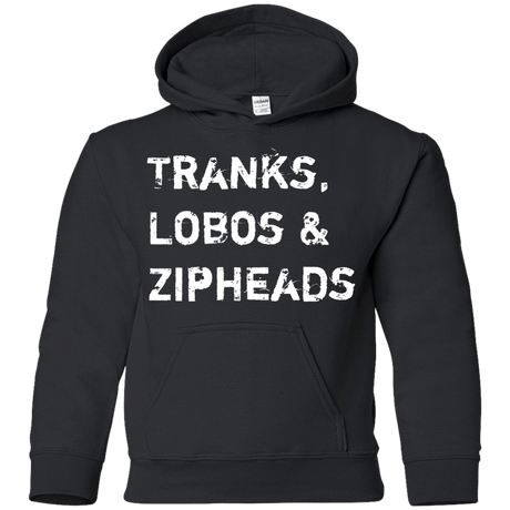 Sweatshirts Black / YS Tranks Lobos Zipheads Youth Hoodie