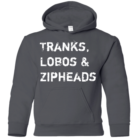 Sweatshirts Charcoal / YS Tranks Lobos Zipheads Youth Hoodie