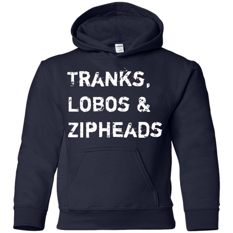 Sweatshirts Navy / YS Tranks Lobos Zipheads Youth Hoodie
