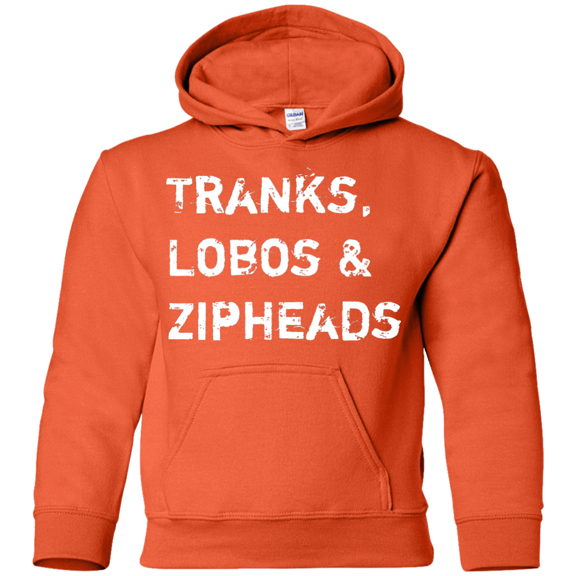 Sweatshirts Orange / YS Tranks Lobos Zipheads Youth Hoodie