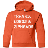 Sweatshirts Orange / YS Tranks Lobos Zipheads Youth Hoodie