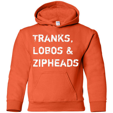 Sweatshirts Orange / YS Tranks Lobos Zipheads Youth Hoodie