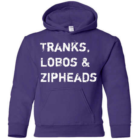 Sweatshirts Purple / YS Tranks Lobos Zipheads Youth Hoodie