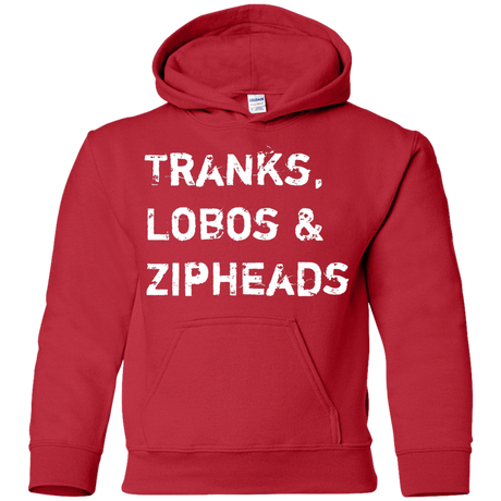 Sweatshirts Red / YS Tranks Lobos Zipheads Youth Hoodie