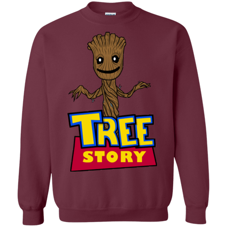 Sweatshirts Maroon / Small TREE STORY Crewneck Sweatshirt
